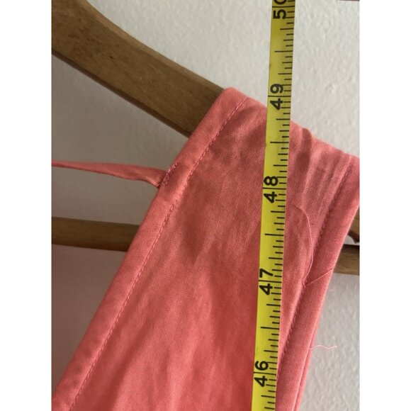 Anthropologie Maeve Tiered Midi Dress Coral Rose Smocked 4 Cottage Boho READ - Picture 13 of 16